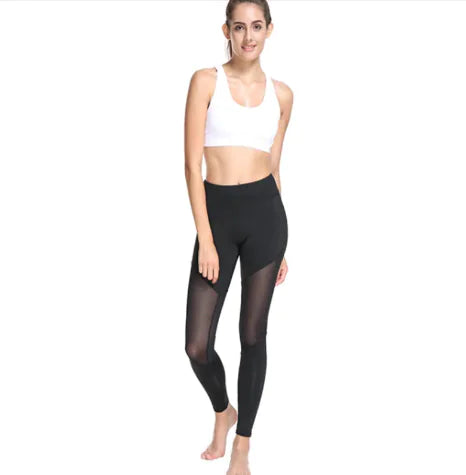 Women's Mesh Patchwork Workout Pants